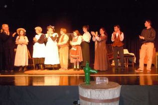cast of the NFLTs The Miracle Worker following their opening night performance at GREC